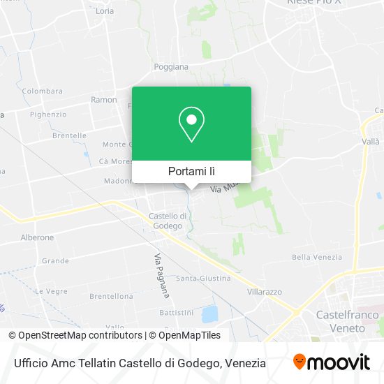 Mappa Ufficio Amc Tellatin Castello di Godego