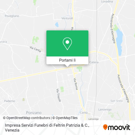 Mappa Impresa Servizi Funebri di Feltrin Patrizia & C.