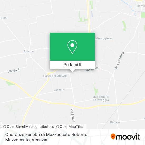 Mappa Onoranze Funebri di Mazzoccato Roberto Mazzoccato