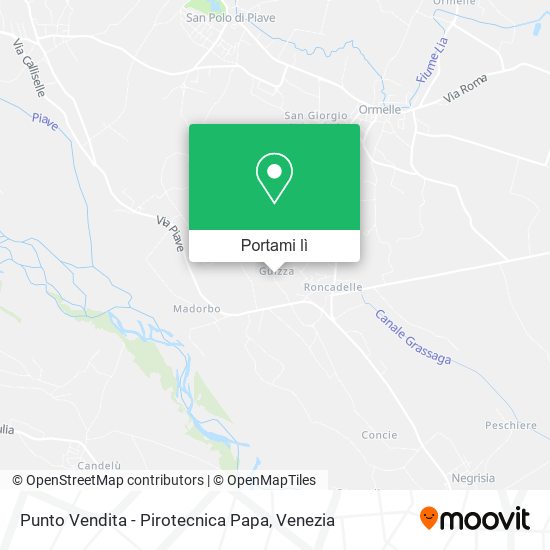 Mappa Punto Vendita - Pirotecnica Papa