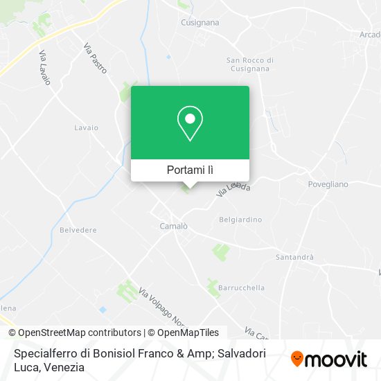 Mappa Specialferro di Bonisiol Franco & Amp; Salvadori Luca