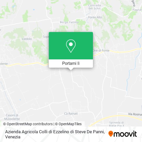 Mappa Azienda Agricola Colli di Ezzelino di Steve De Panni