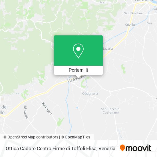 Mappa Ottica Cadore Centro Firme di Toffoli Elisa