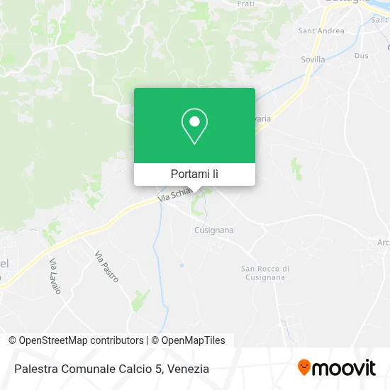 Mappa Palestra Comunale Calcio 5
