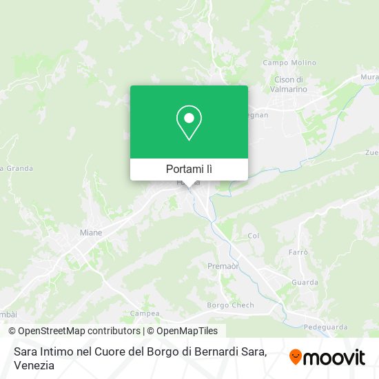 Mappa Sara Intimo nel Cuore del Borgo di Bernardi Sara