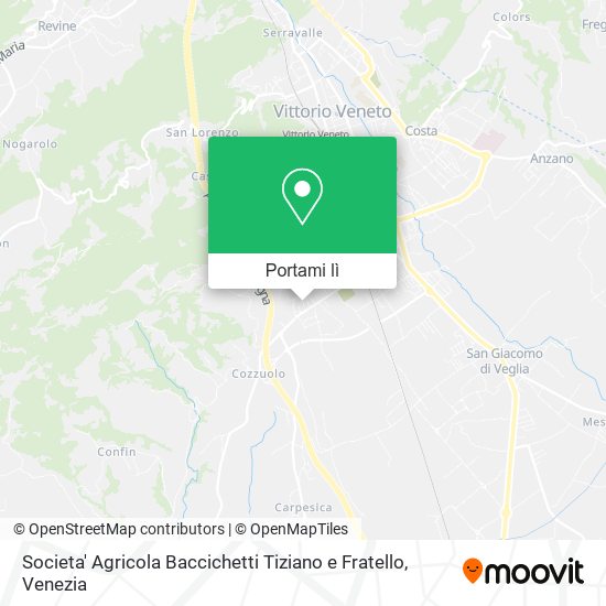 Mappa Societa' Agricola Baccichetti Tiziano e Fratello