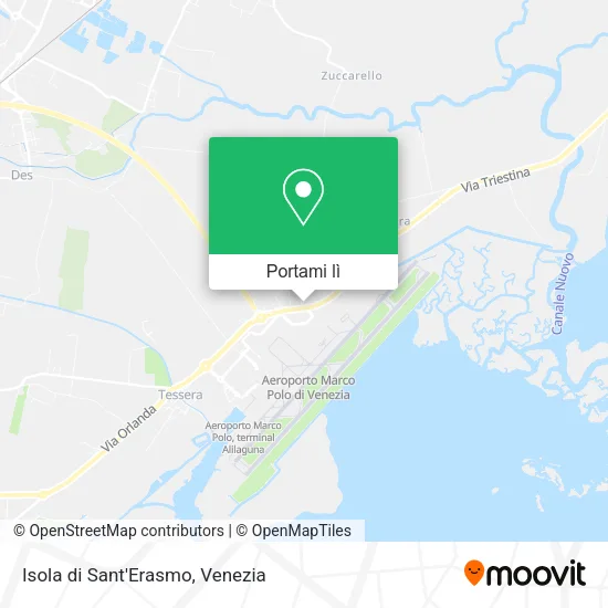 Mappa Isola di Sant'Erasmo