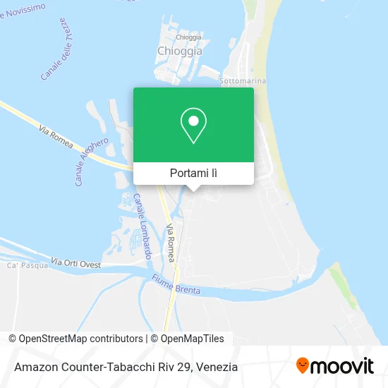 Mappa Amazon Counter-Tabacchi Riv 29