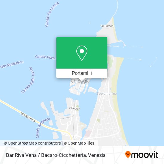 Mappa Bar Riva Vena / Bacaro-Cicchetteria