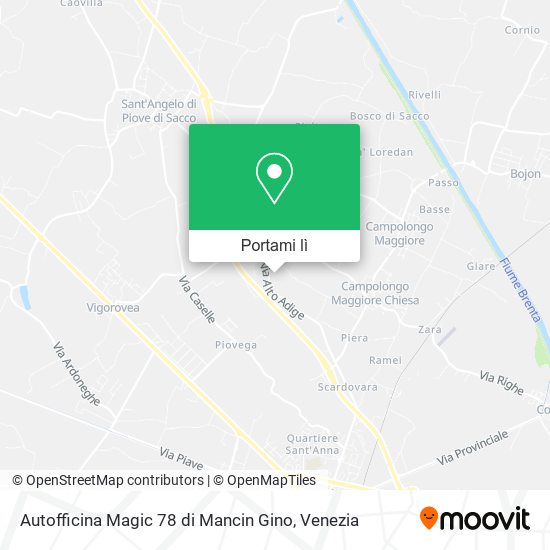 Mappa Autofficina Magic 78 di Mancin Gino