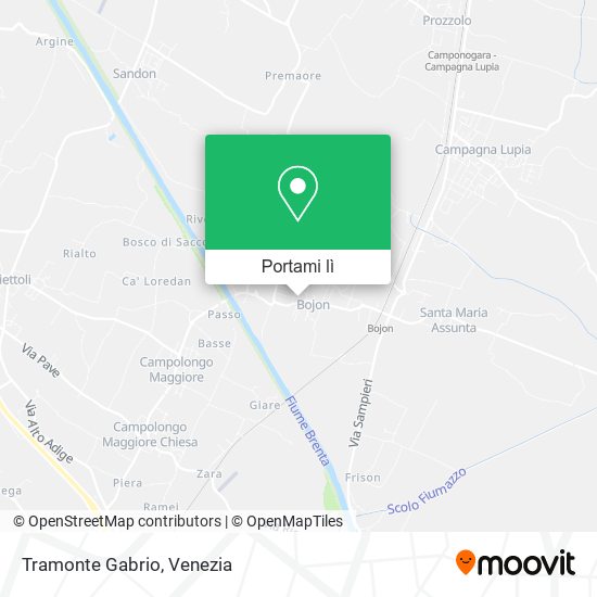 Mappa Tramonte Gabrio
