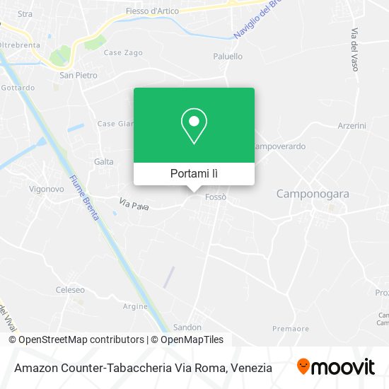 Mappa Amazon Counter-Tabaccheria Via Roma