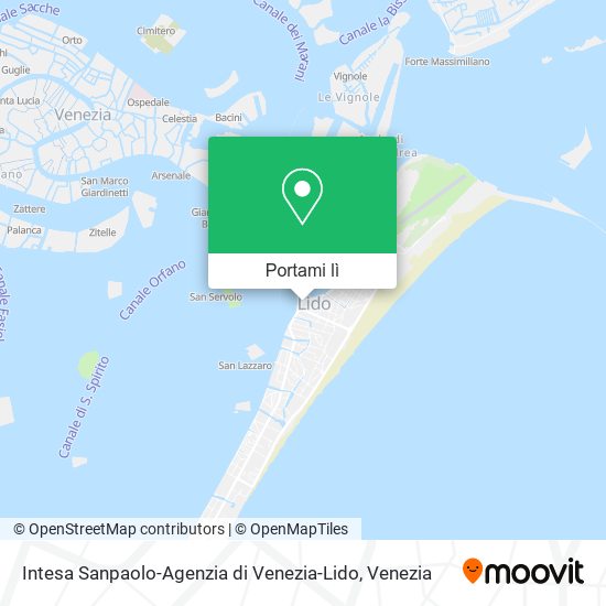 Mappa Intesa Sanpaolo-Agenzia di Venezia-Lido