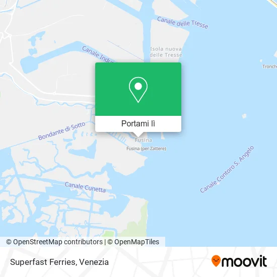 Mappa Superfast Ferries