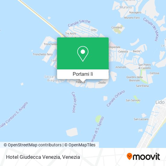 Mappa Hotel Giudecca Venezia
