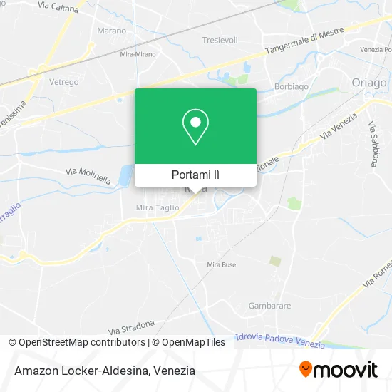 Mappa Amazon Locker-Aldesina