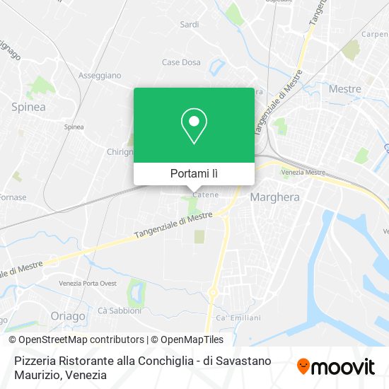 Mappa Pizzeria Ristorante alla Conchiglia - di Savastano Maurizio