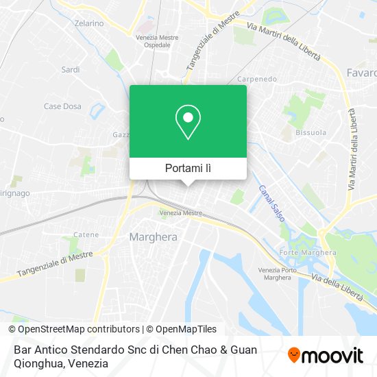Mappa Bar Antico Stendardo Snc di Chen Chao & Guan Qionghua