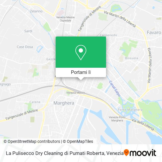 Mappa La Pulisecco Dry Cleaning di Pumati Roberta