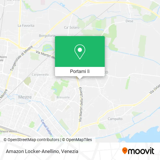 Mappa Amazon Locker-Anellino