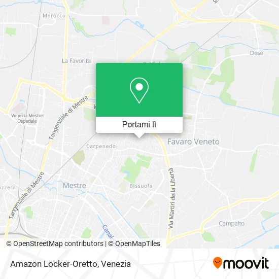 Mappa Amazon Locker-Oretto