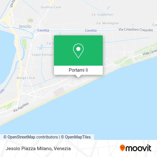 Mappa Jesolo Piazza Milano