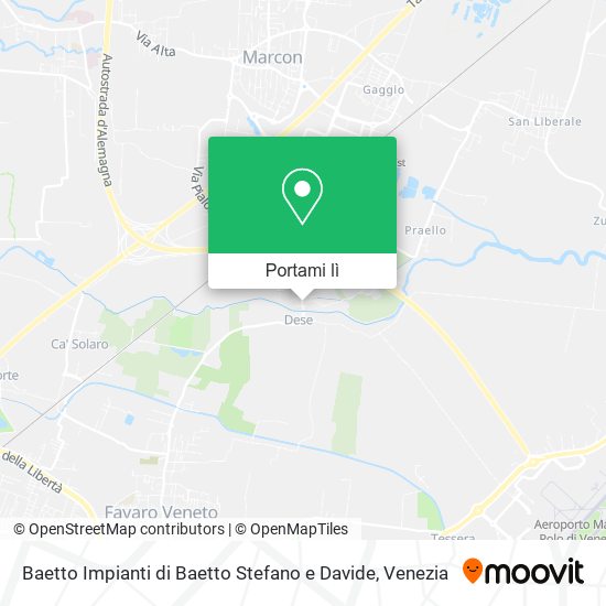 Mappa Baetto Impianti di Baetto Stefano e Davide