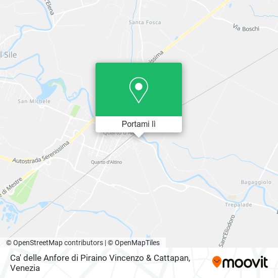 Mappa Ca' delle Anfore di Piraino Vincenzo & Cattapan
