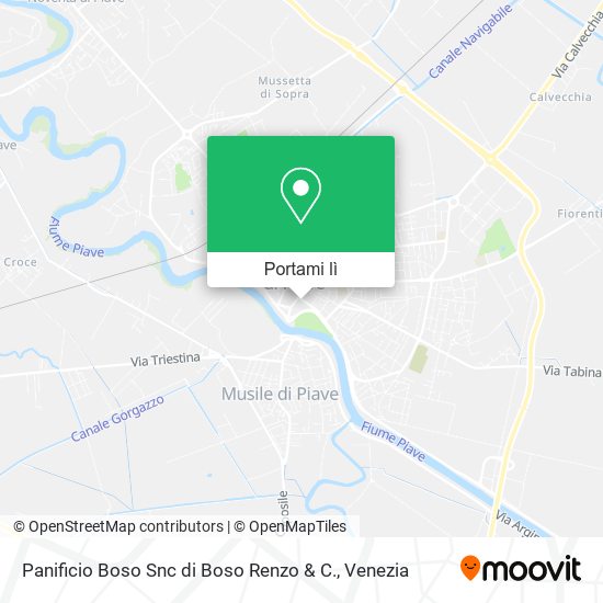 Mappa Panificio Boso Snc di Boso Renzo & C.