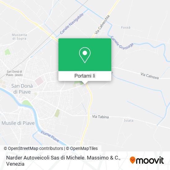 Mappa Narder Autoveicoli Sas di Michele. Massimo & C.