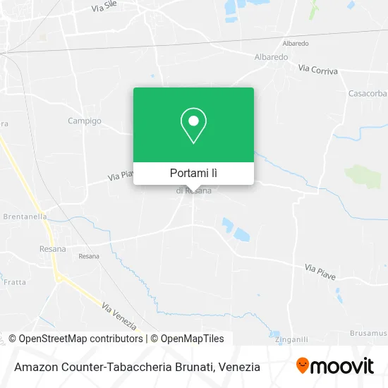 Mappa Amazon Counter-Tabaccheria Brunati