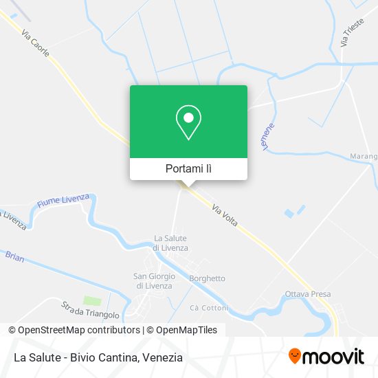Mappa La Salute - Bivio Cantina