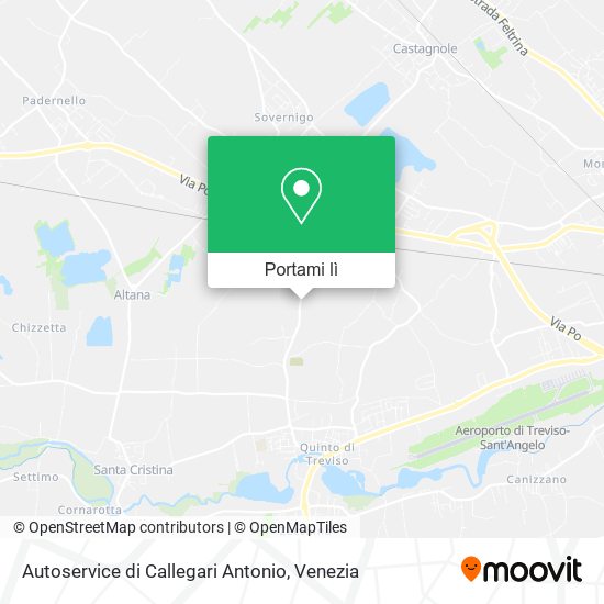 Mappa Autoservice di Callegari Antonio