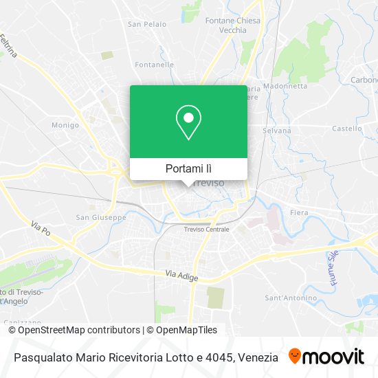 Mappa Pasqualato Mario Ricevitoria Lotto e 4045