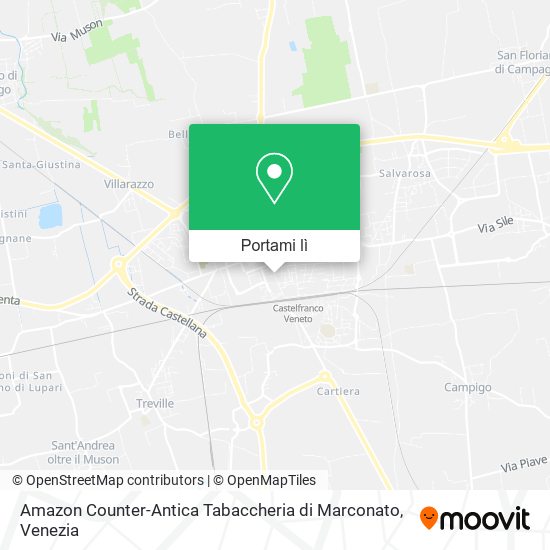 Mappa Amazon Counter-Antica Tabaccheria di Marconato