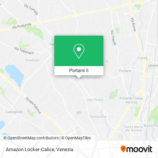 Mappa Amazon Locker-Calice