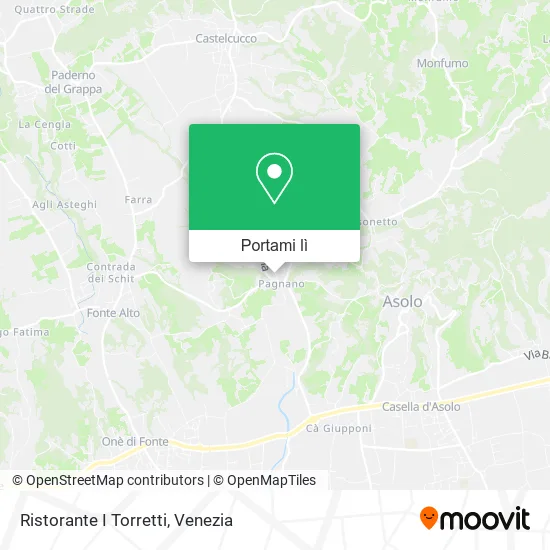 Mappa Ristorante I Torretti