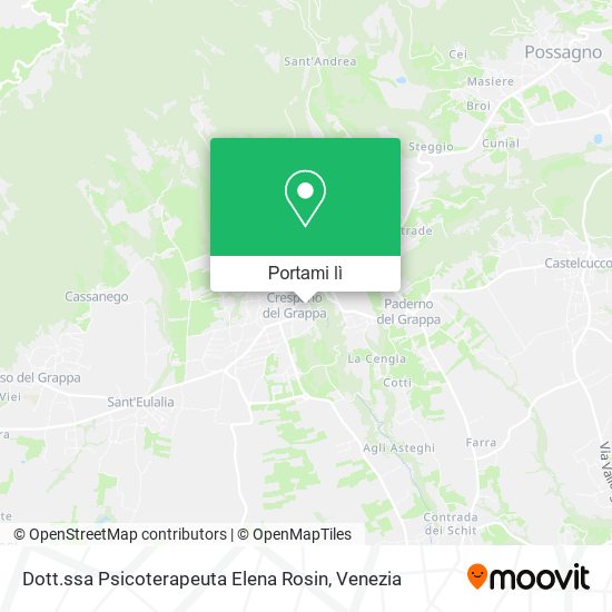 Mappa Dott.ssa Psicoterapeuta Elena Rosin