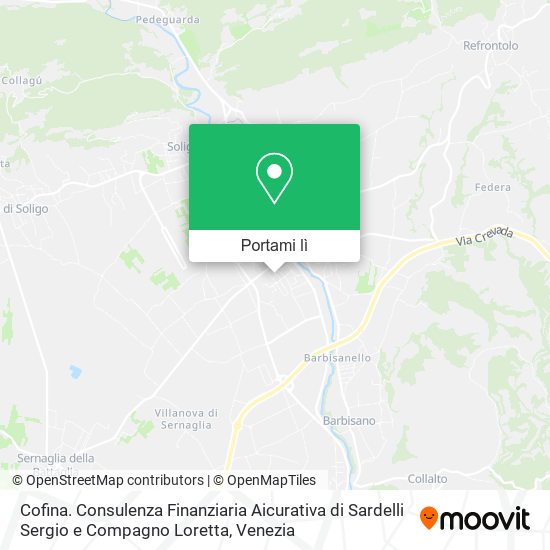 Mappa Cofina. Consulenza Finanziaria Aicurativa di Sardelli Sergio e Compagno Loretta