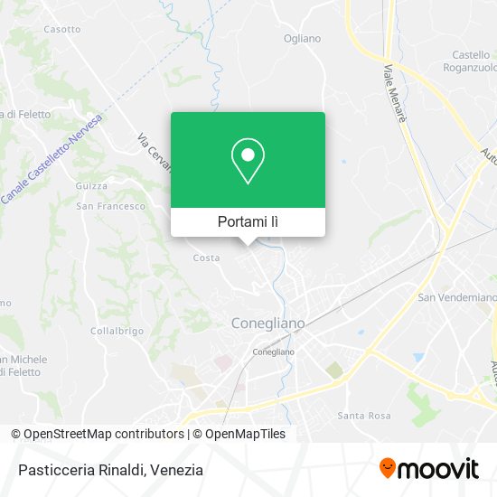 Mappa Pasticceria Rinaldi