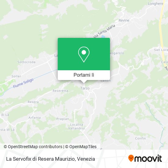 Mappa La Servofix di Resera Maurizio