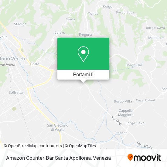 Mappa Amazon Counter-Bar Santa Apollonia