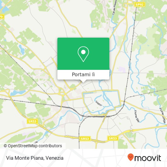 Mappa Via Monte Piana