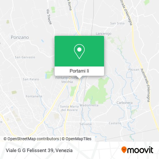 Mappa Viale G  G  Felissent  39