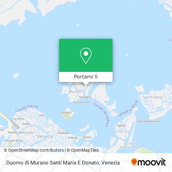 Mappa Duomo di Murano Santi Maria E Donato