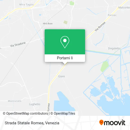 Mappa Strada Statale Romea