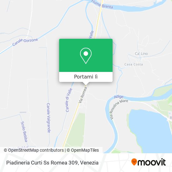 Mappa Piadineria Curti Ss Romea 309