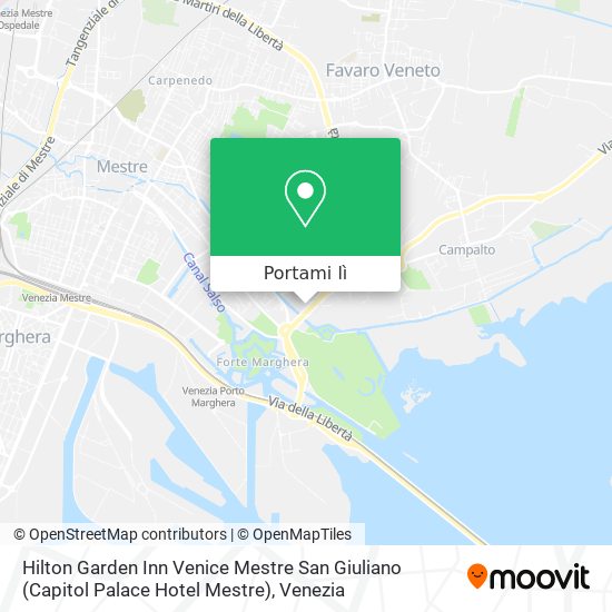 Mappa Hilton Garden Inn Venice Mestre San Giuliano (Capitol Palace Hotel Mestre)