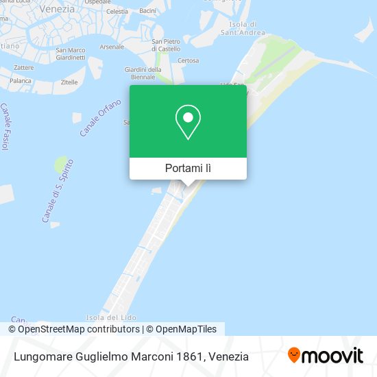 Mappa Lungomare Guglielmo Marconi  1861
