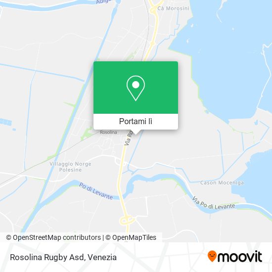 Mappa Rosolina Rugby Asd